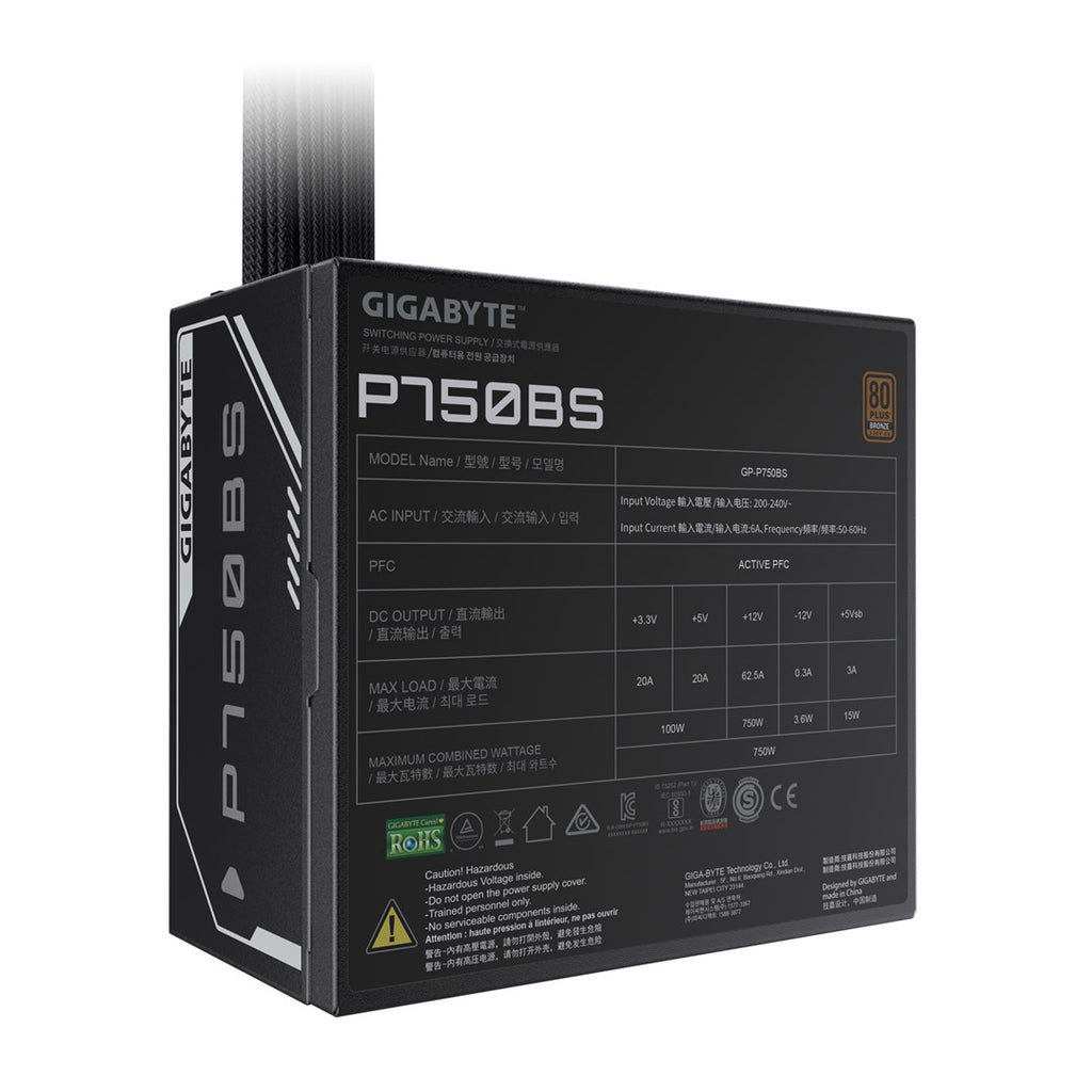 GIGABYTE P750BS Power Supply 80 PLUS Bronze