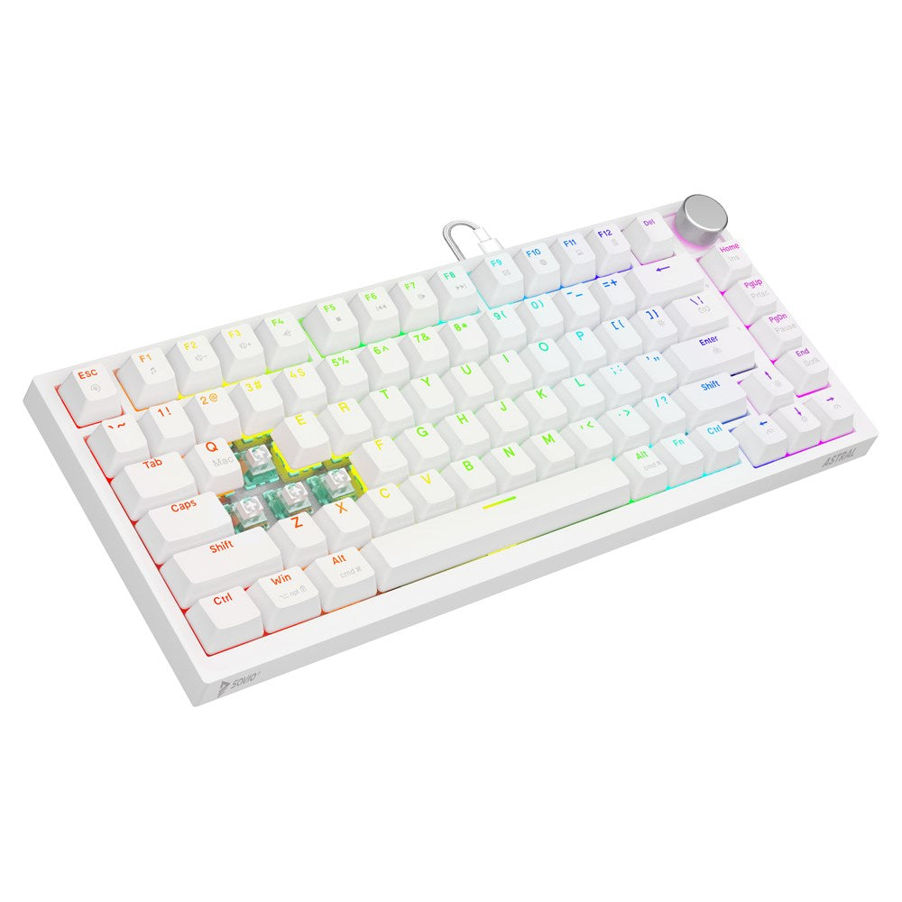 Savio ASTRAL White OUTEMU White Jade RGB Magnetic Keyboard