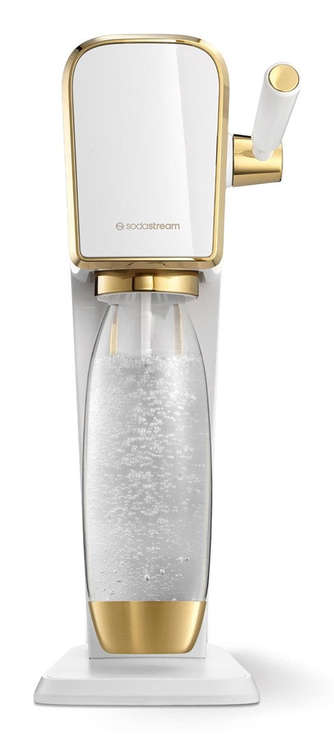SodaStream Soda Maker ART White-Gold with PET Bottle 1L