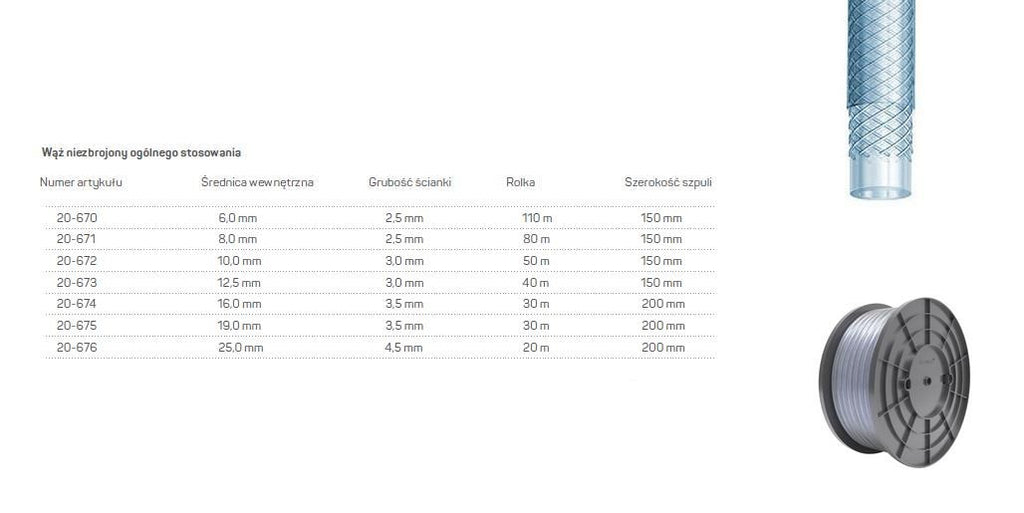 CELLFAST WĄŻ OGÓLNEGO STOSOWANIA ZBROJONY  10.0x3 0   50mb PL  A  /NA STOJAK