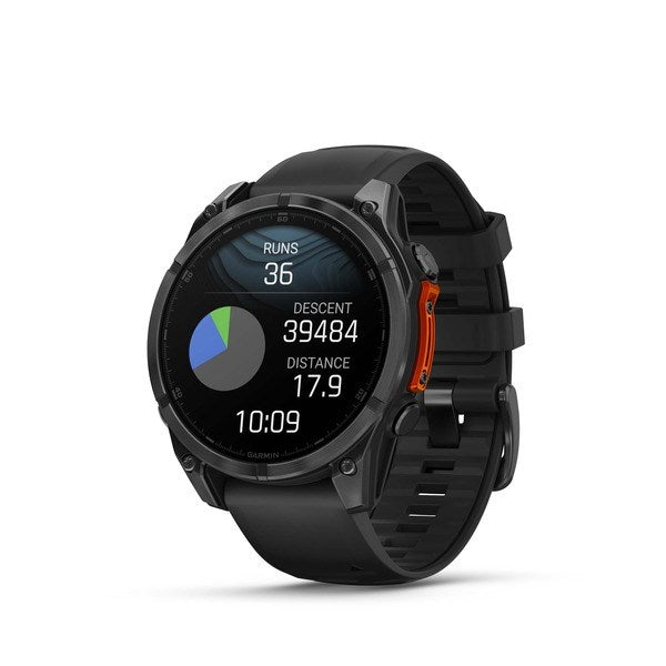 Garmin Fenix 8 - 47 mm Slate Gray Sports Watch Silicone Band