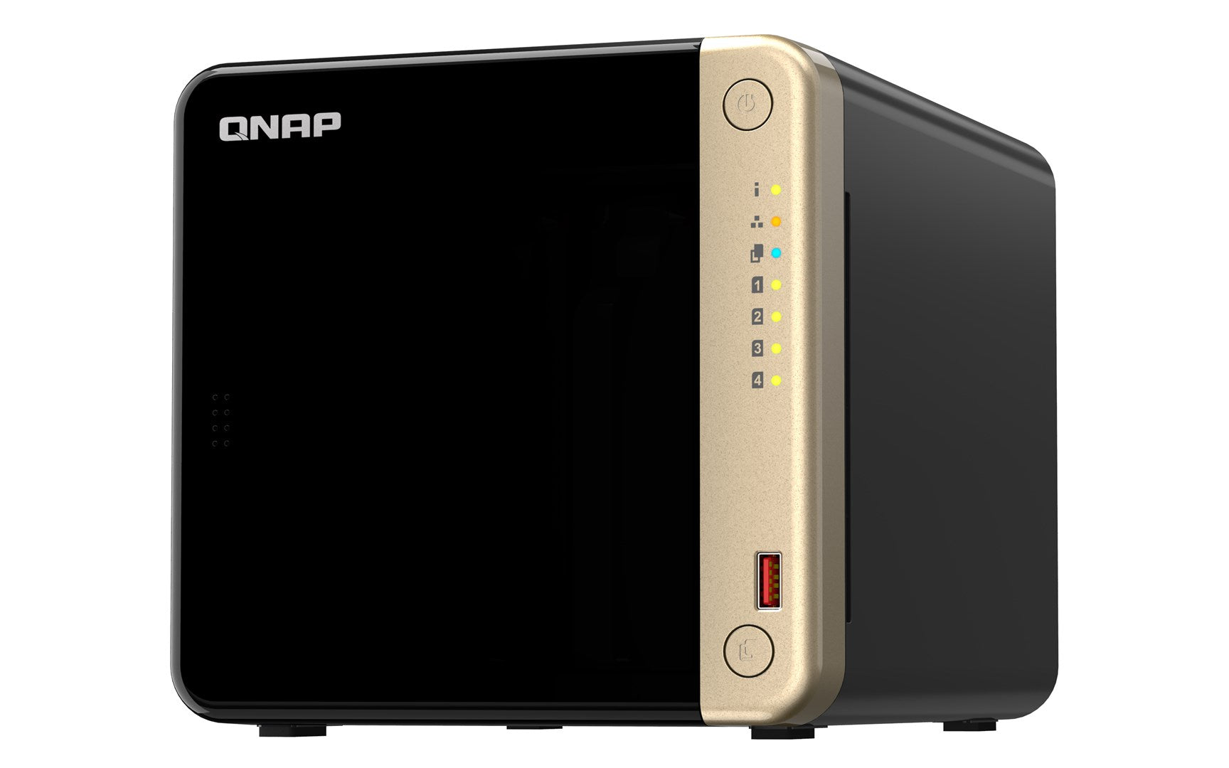 QNAP TS-464 - NAS Server - 4 Bays - SATA 6Gb/s - RAID 0,1, 5,6, 10, JBOD - 8 GB RAM