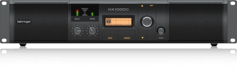 Behringer NX1000D Audio Amplifier 2x500W 2 Ohm, 2x300W 4 Ohm, DSP