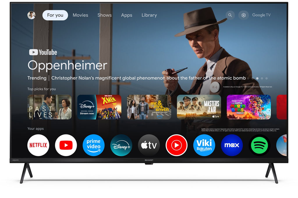 SHARP TV 50" 4K Ultra HD Smart TV Google TV 50HP5265E