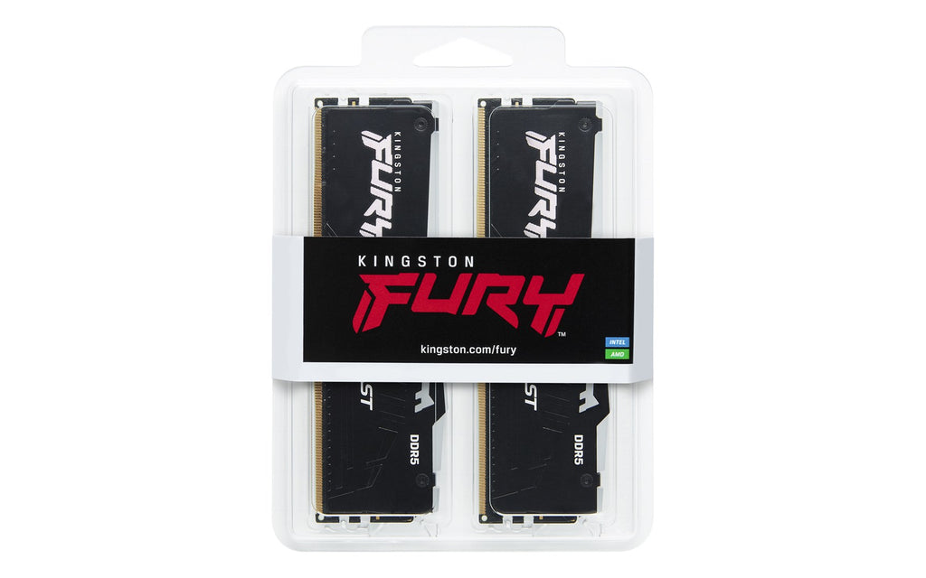 Kingston FURY Beast RGB - DDR5 - 32GB (2 x 16GB) - DIMM 288-PIN - 2800 MHz - CL40 - KF556C40BBAK2-32 PC5-44800