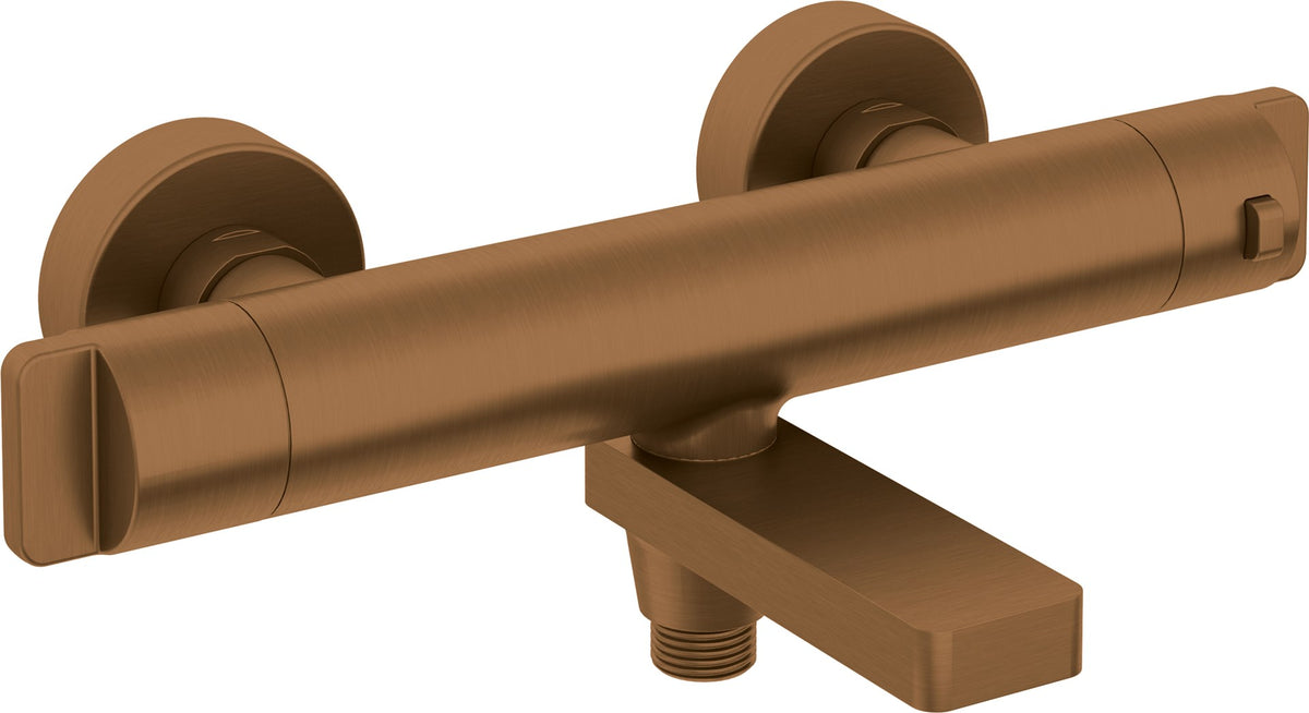 Deante Thermostatic Bathtub Faucet Gold Brushed Wall-Mounted BCH C1BT
