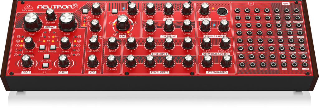 Behringer NEUTRON Semi-Modular Analog Synthesizer Red