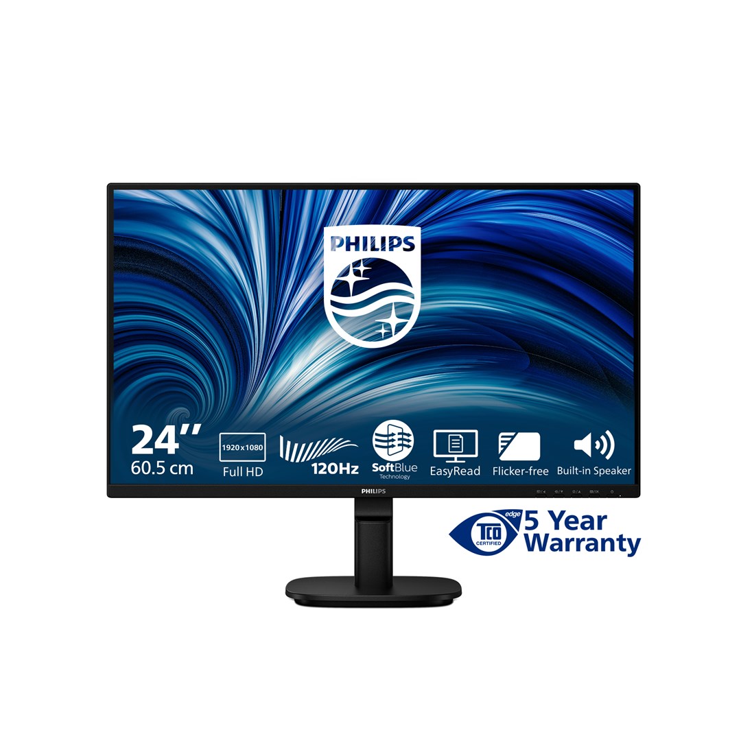 Philips 2000 series 24B2N2200/00 computer monitor 60.5 cm (23.8 ) 1920 x 1080 pixels Full HD LCD Black