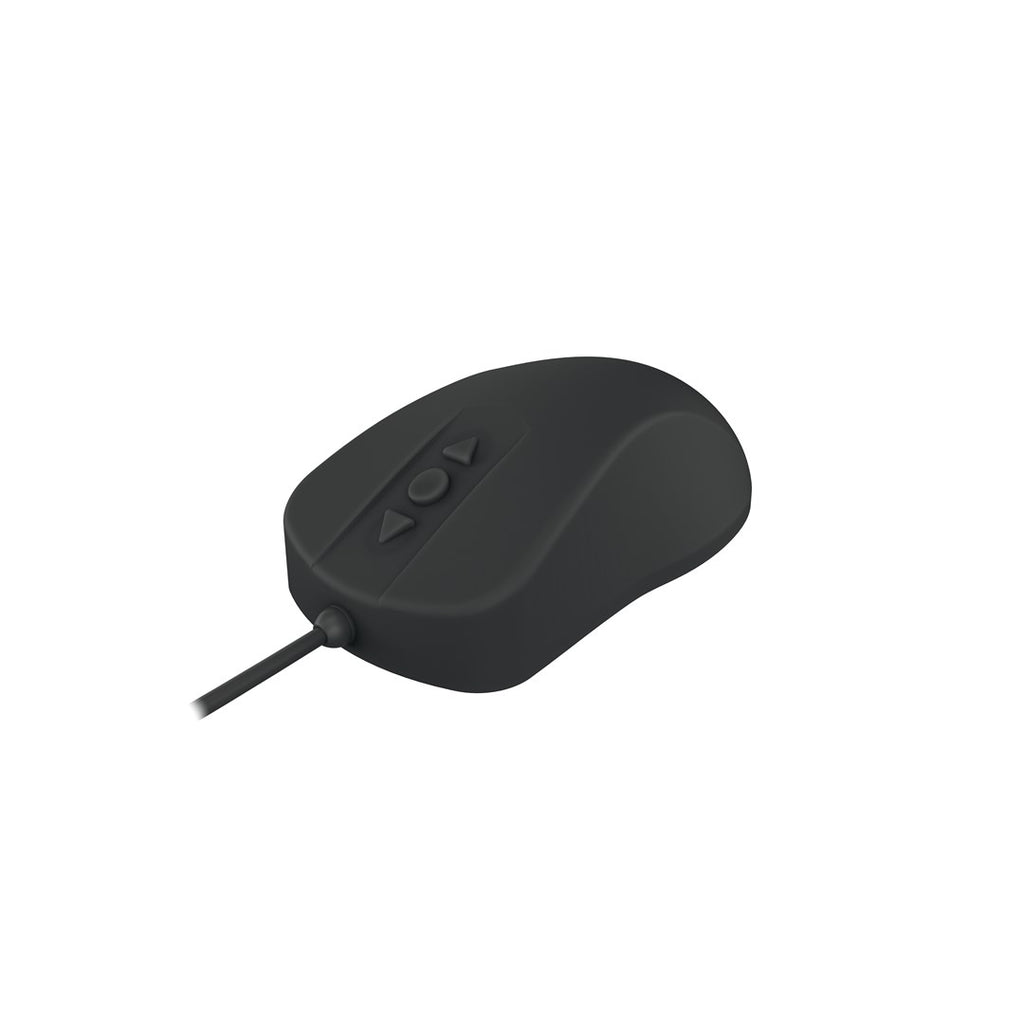 CHERRY Mouse AK-PMH12 black USB DE,wischdesinfizierbar,kabelgebunden (AK-PMH12OB-US-B)