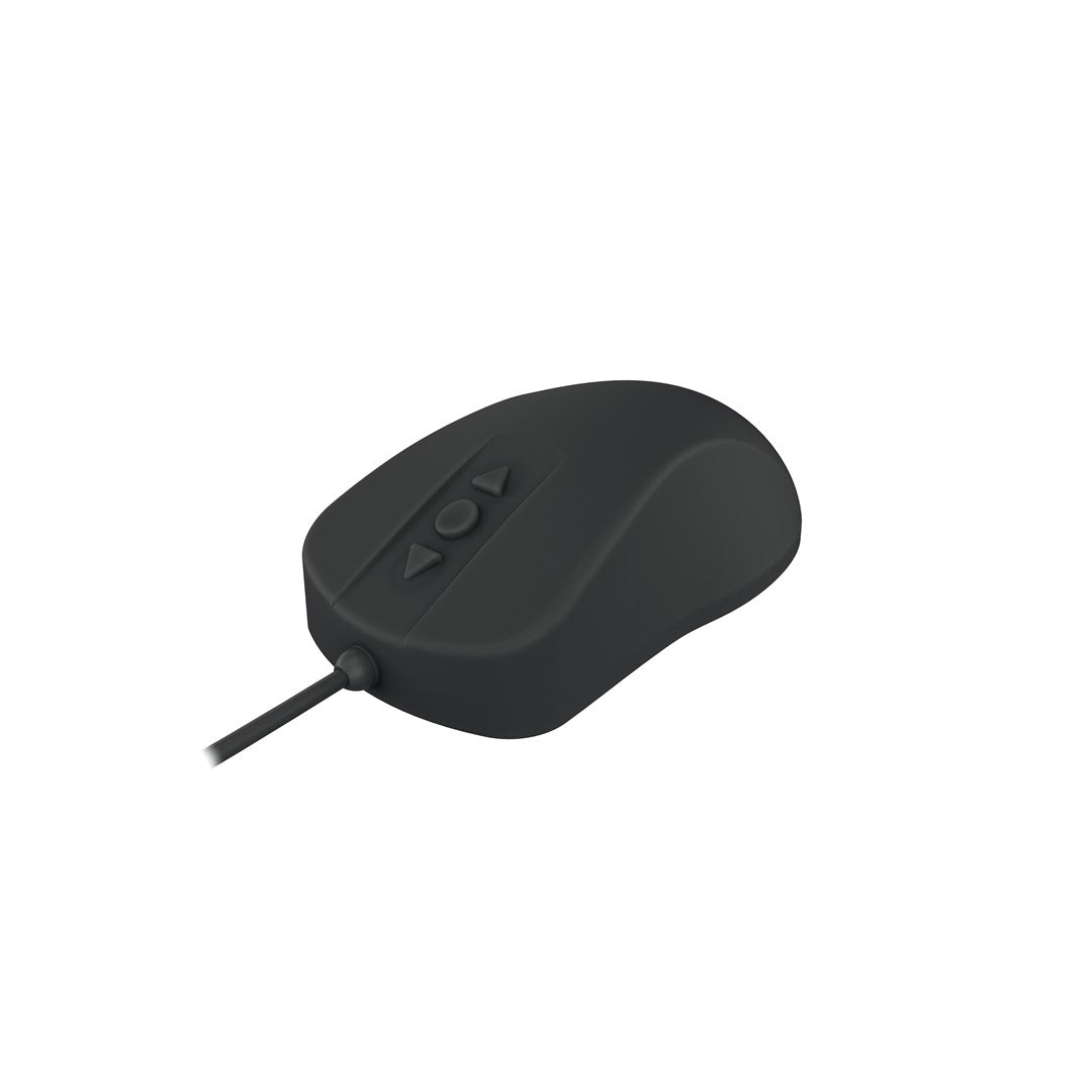 CHERRY Mouse AK-PMH12 black USB DE,wischdesinfizierbar,kabelgebunden (AK-PMH12OB-US-B)