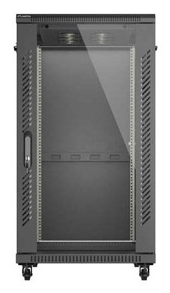 Lanberg FF01-6022-12B rack cabinet 22U Freestanding rack Black