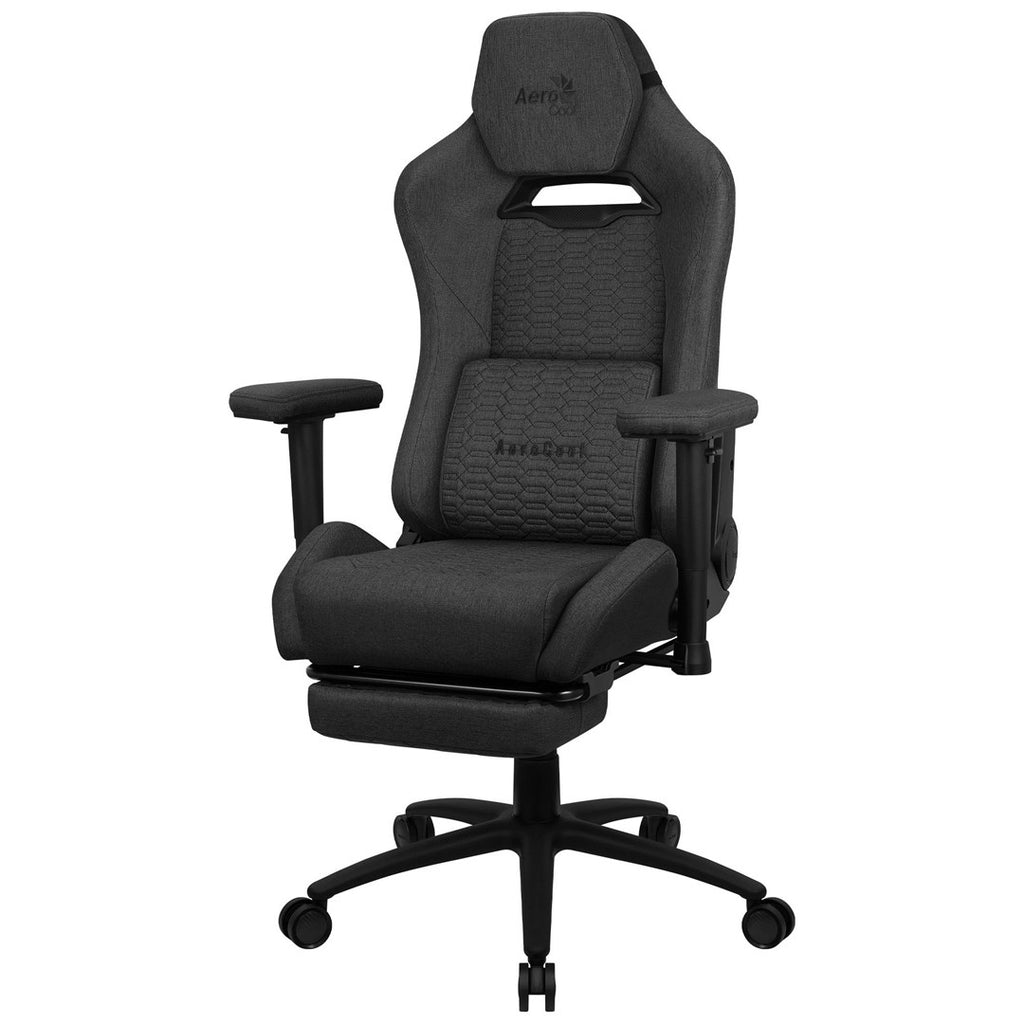 Aerocool ROYALASHBK Premium Ergonomic Gaming Chair - Legrests and Aeroweave Technology