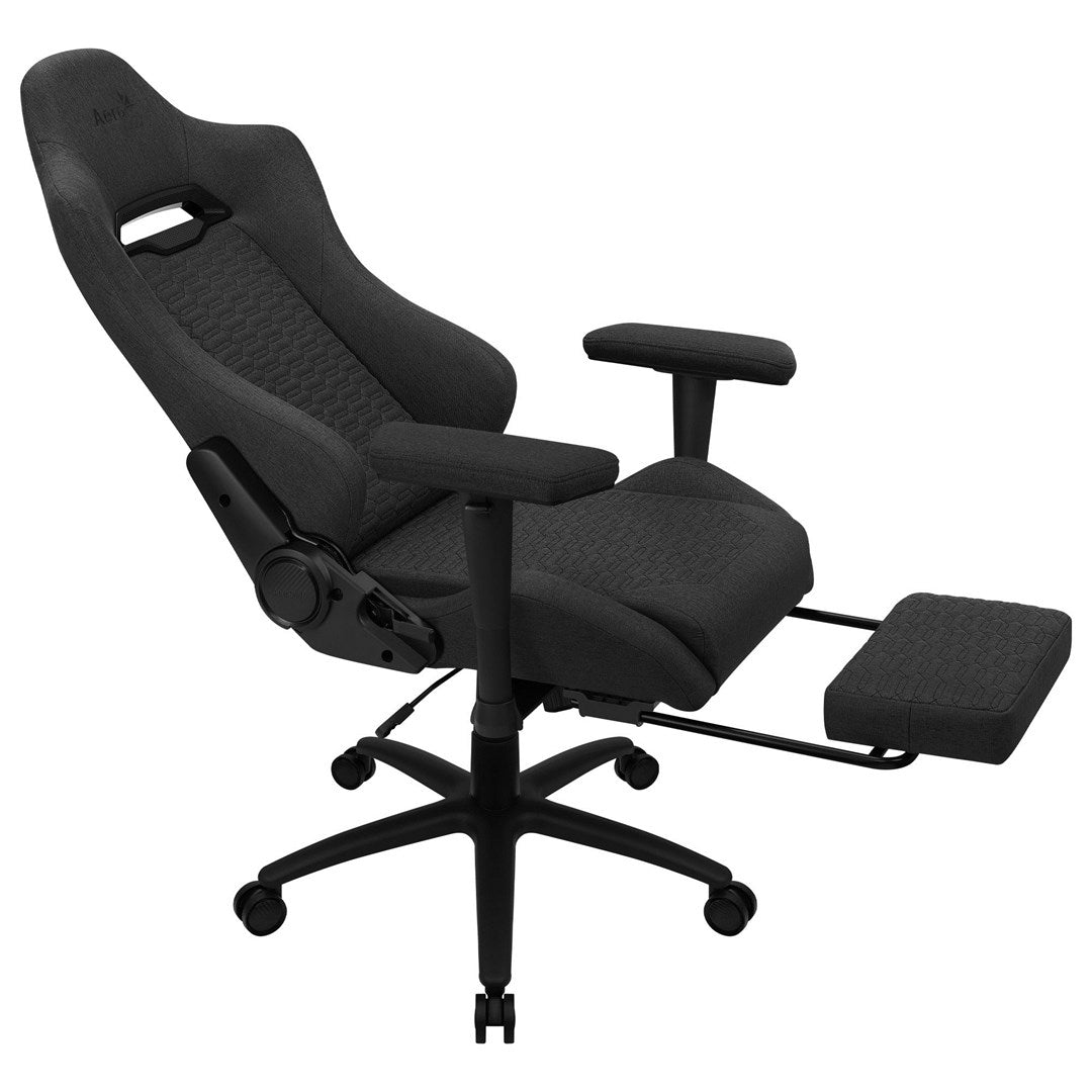 Aerocool ROYALASHBK Premium Ergonomic Gaming Chair - Legrests and Aeroweave Technology