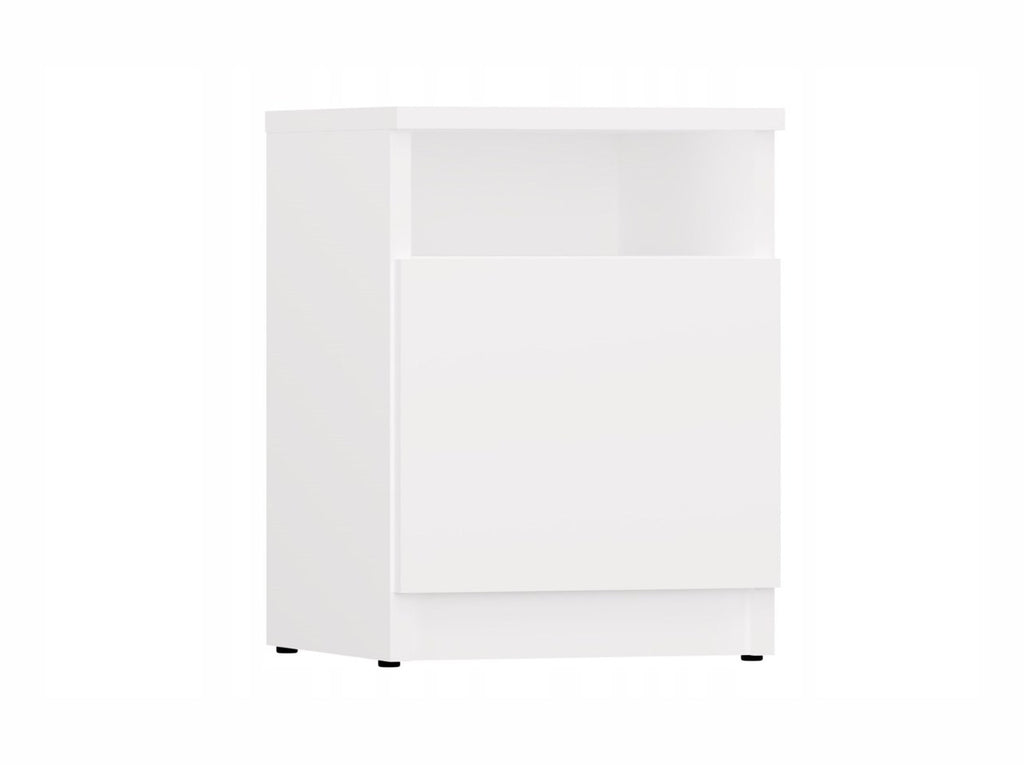 GALAX 30/1D White Bedside Table