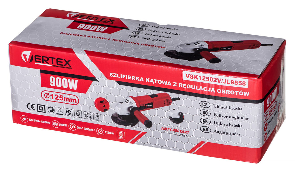VERTEX Angle Grinder 125 mm 900W 220-240V VSK12502V