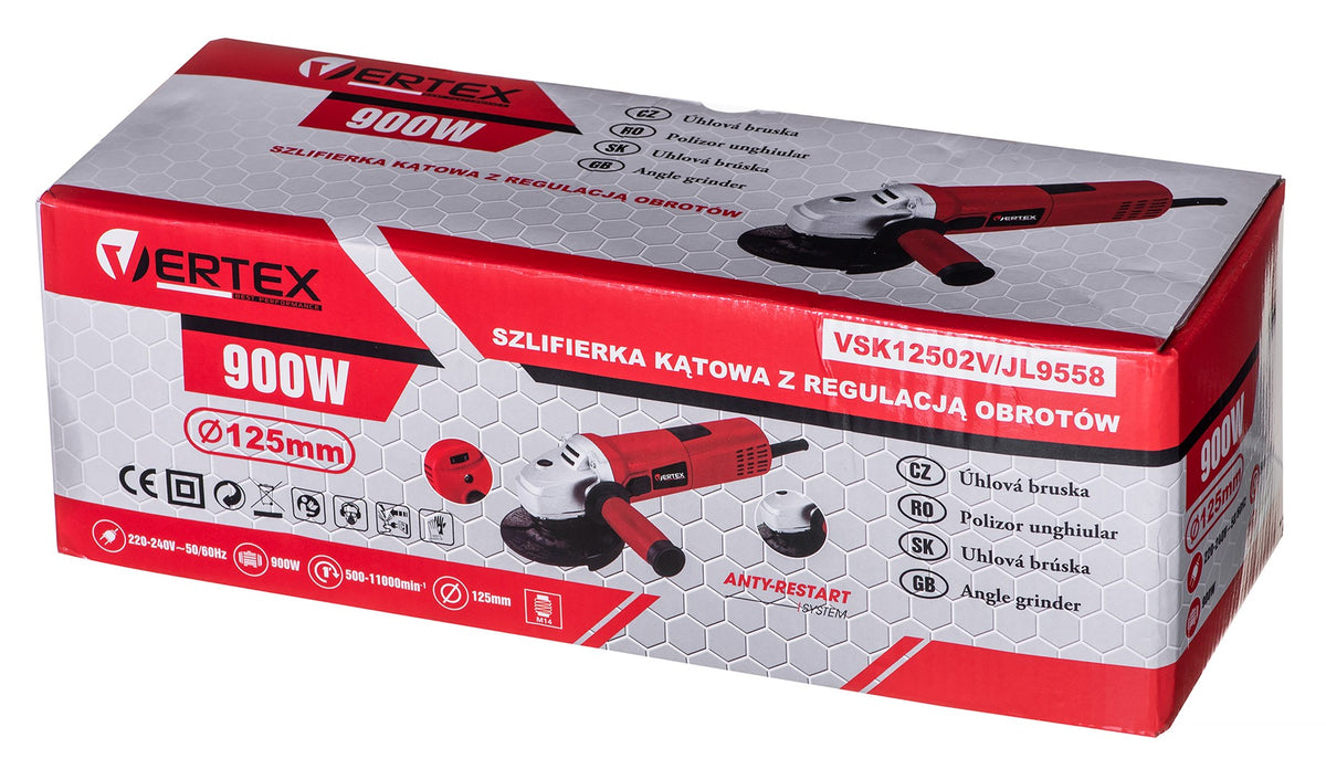 VERTEX Angle Grinder 125 mm 900W 220-240V VSK12502V