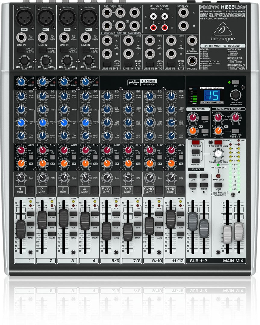 Behringer X1622USB Audio Mixer 16 Channels 10 - 200000 Hz