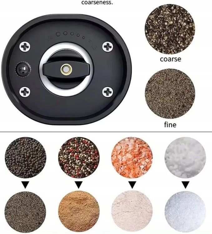 PROMIS Pepper and Salt Mills Set Adjustable Grinding MP35DUO