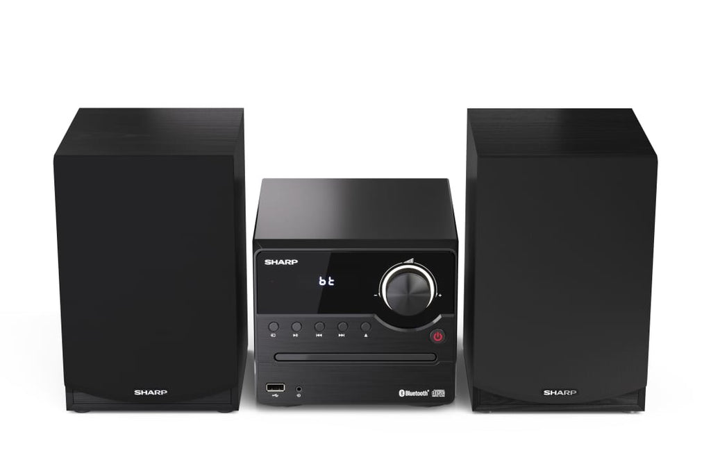 Sharp XL-B512(BK) Hi-Fi Micro System  CD/FM/USB/Bluetooth v5.0  45W  Black Sharp | Hi-Fi Micro System | XL-B512(BK) | USB port | AUX in | Bluetooth | CD player | Black | FM radio | Wireless connection