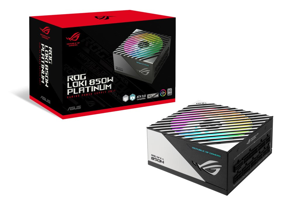 ASUS ROG Loki SFX-L 850W Platinum power supply unit 24-pin ATX Black  Silver