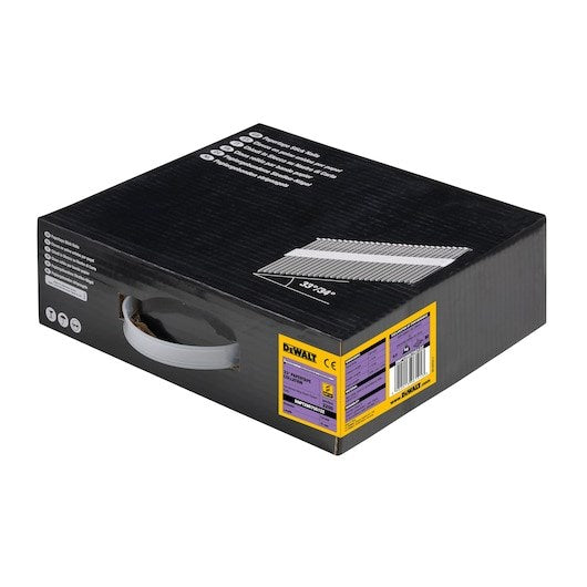 DeWALT Cap Nail 2.8 x 50 mm Galvanised 33° Angle Ring Shank Nails Pack of 2200 DNPT28R75G12Z