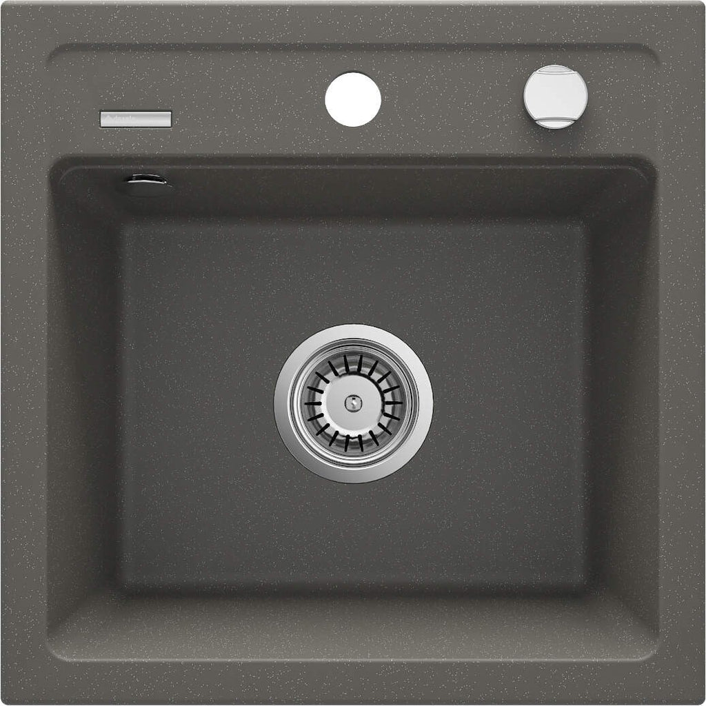 1-Bowl Granite Sink Anthracite 44x44cm