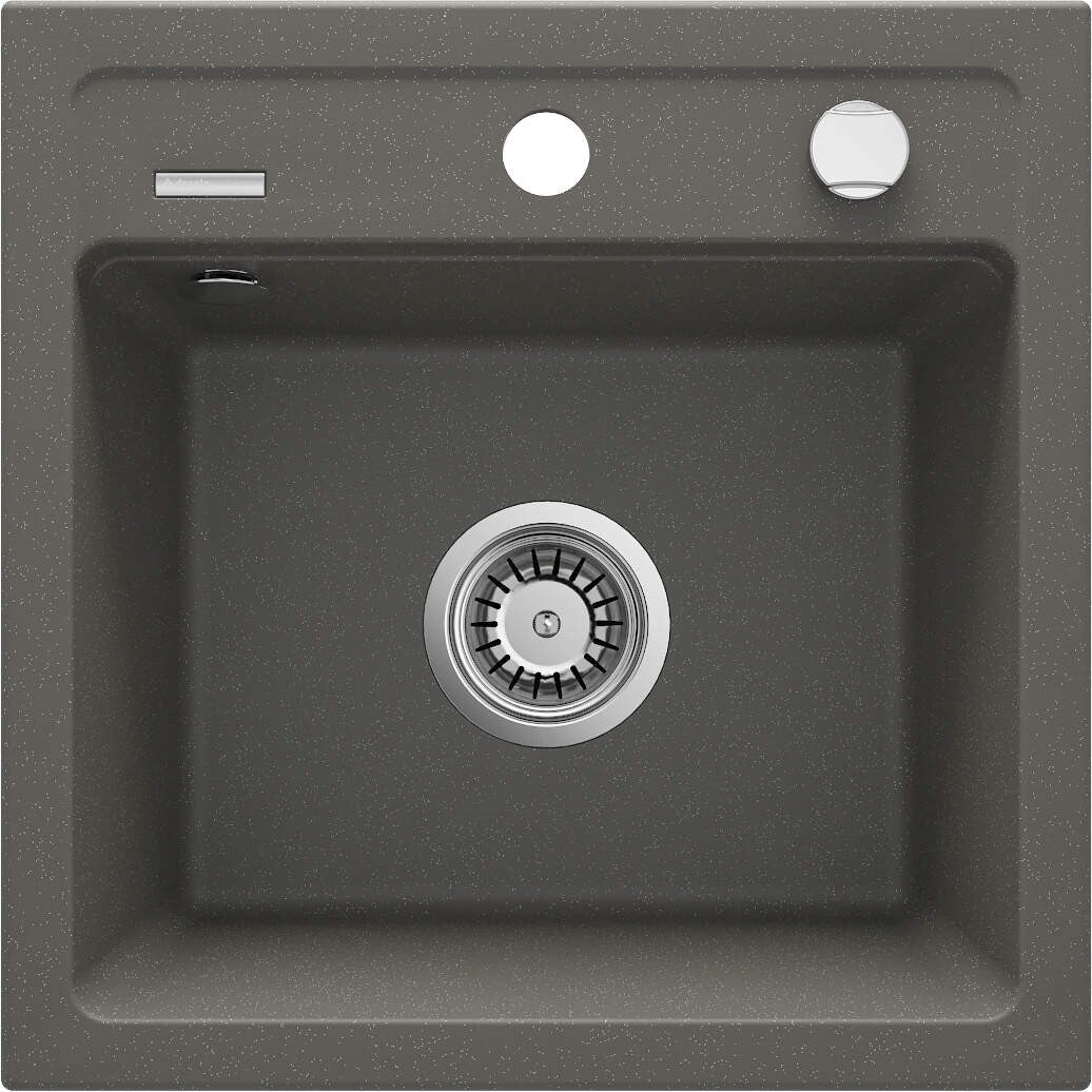 1-Bowl Granite Sink Anthracite 44x44cm