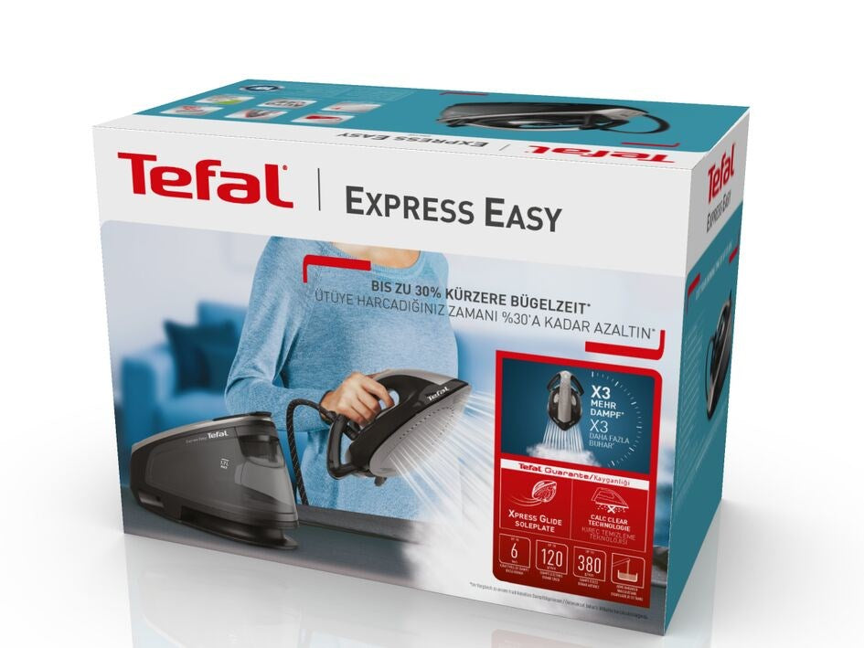 Tefal Express Easy SV6140 Steam Iron 2200 W 1.7 L Black Grey