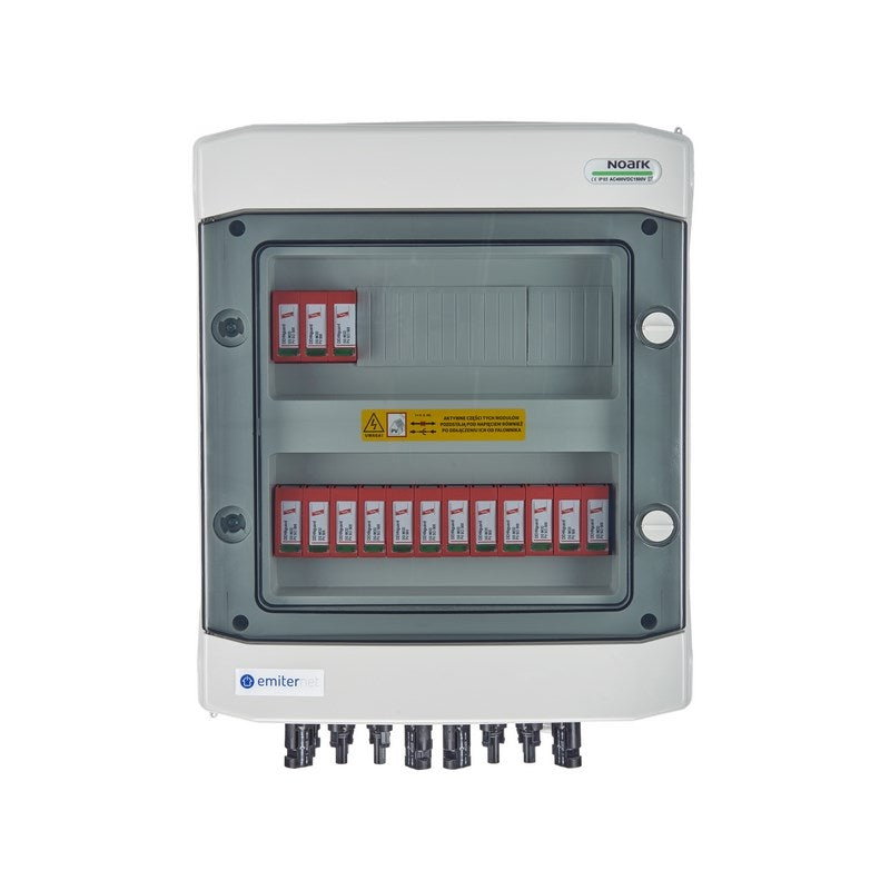 EMITER Junction Box DC Hermetic IP65 5 PV Strings EM-206_DC