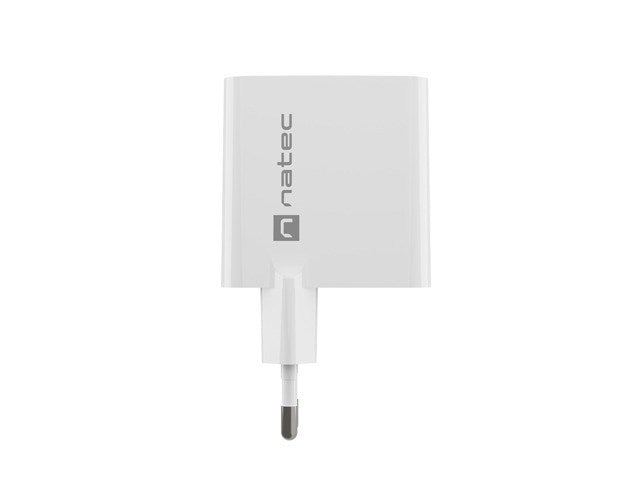NATEC Charger 1x USB-A + 1x USB-C 45W White Universal NUC-2142