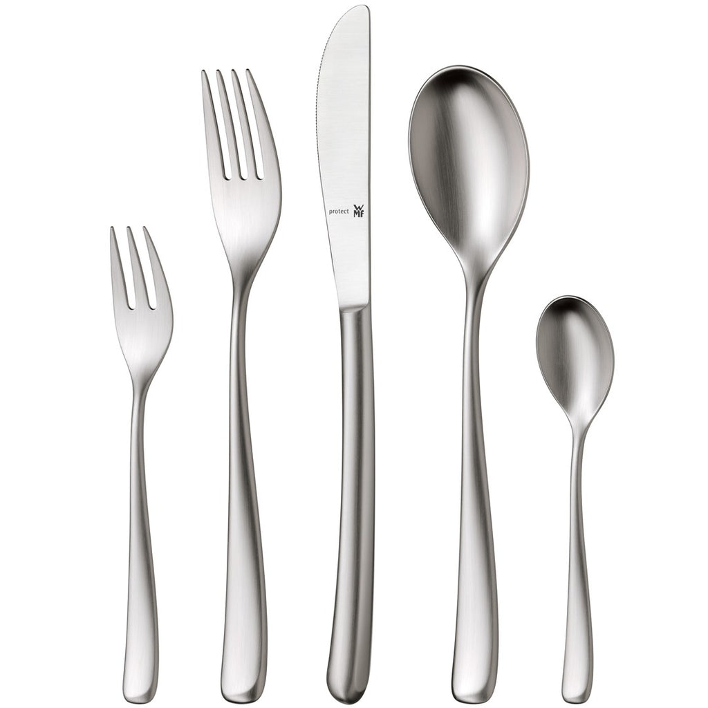 WMF Vision Cutlery Set for 12 People, 66 Pieces, 60 Pieces with Serving Utensils