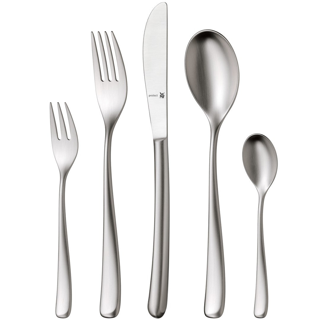 WMF Vision Cutlery Set for 12 People, 66 Pieces, 60 Pieces with Serving Utensils