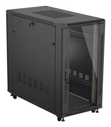 Lanberg FF01-6222-12B rack cabinet 22U Freestanding rack Black