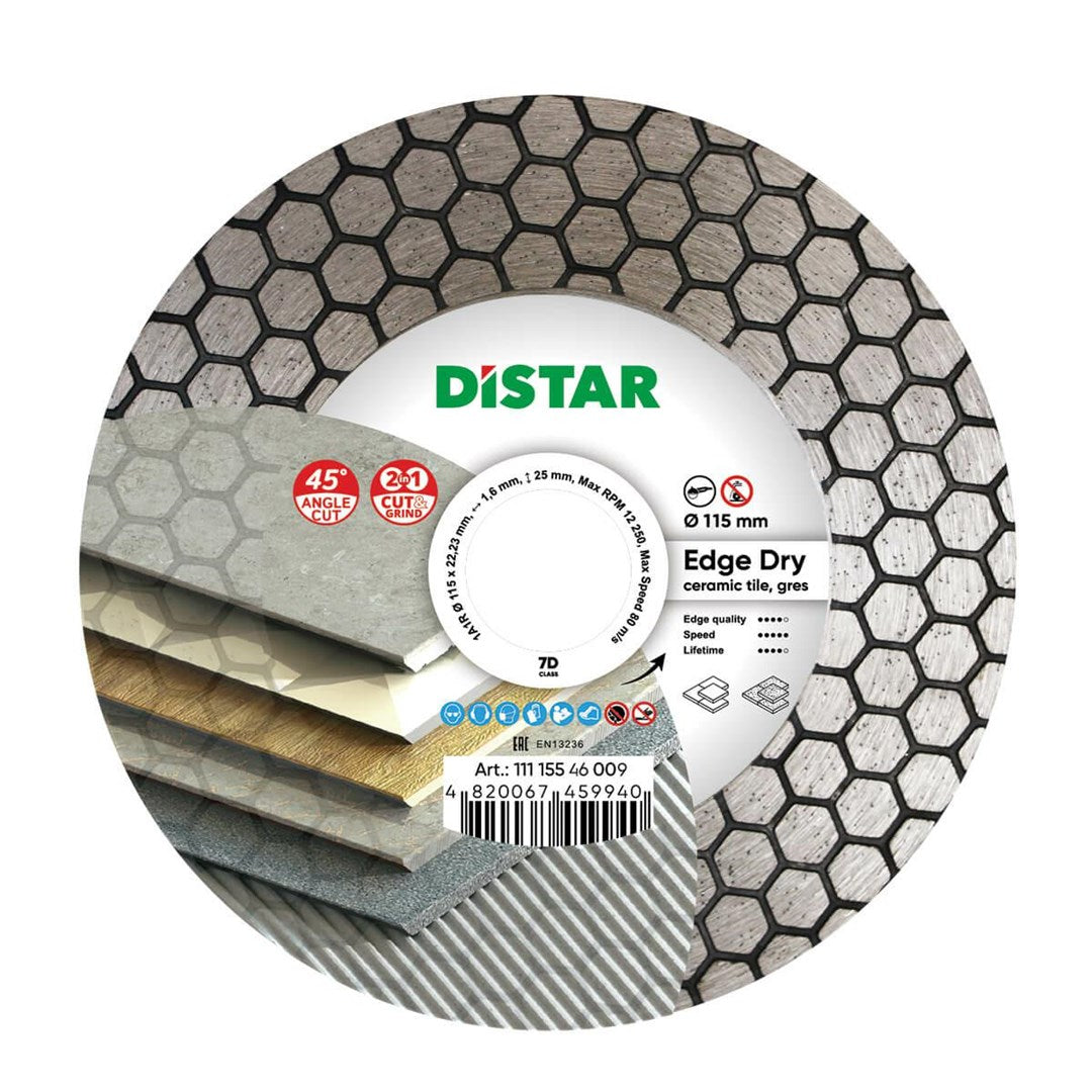 DI-STAR Edge Dry Diamond Cutting Blade 115x1.6x22.23 mm