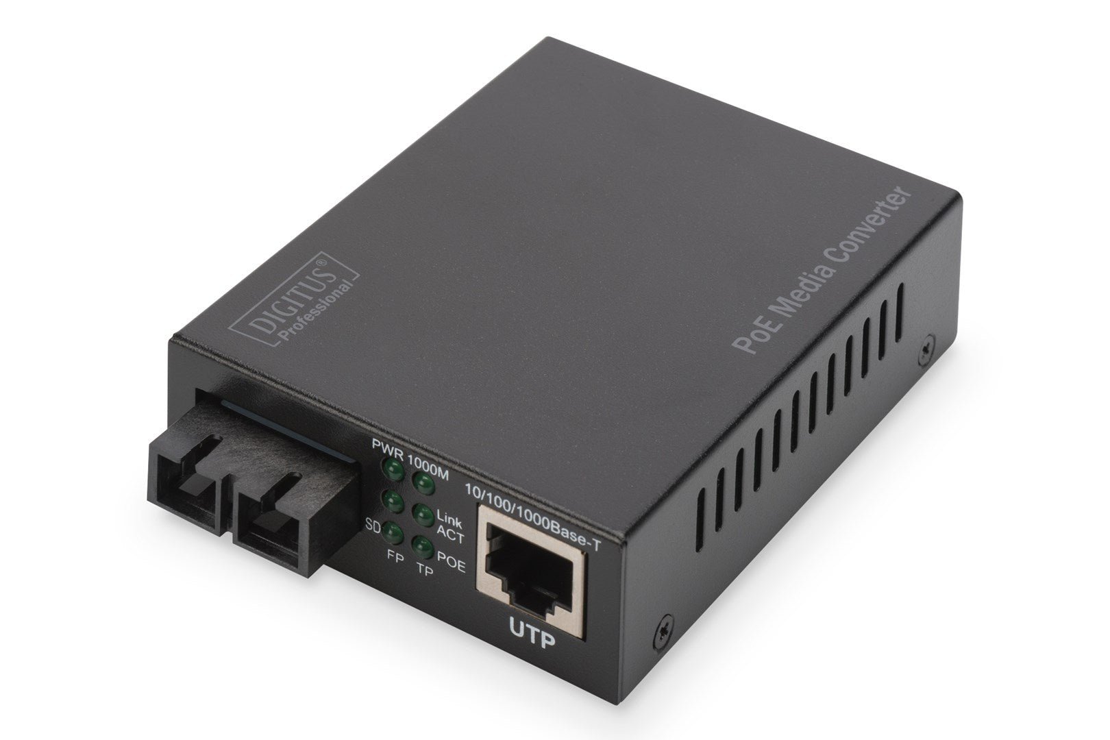 DIGITUS Professional DN-82150 Media Converter - GigE - RJ-45/ SC Multi-Mode - Up to 500 m - 850 nm 10Base-T 1000Base-SX 100Base-TX 1000Base-T