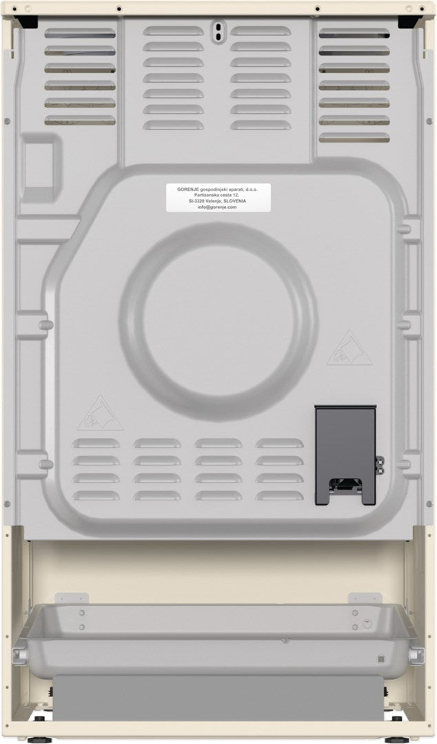 Gorenje GECS5B70CLI Freestanding Cooker Electric Ceramic Hob Beige Energy Class A