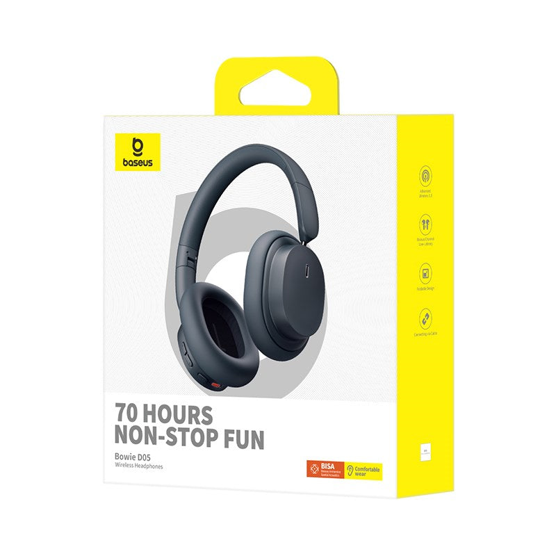 Baseus Bowie D05 - On-Ear Wireless Headphones - Bluetooth 5.3 - Black - A00024601113-00