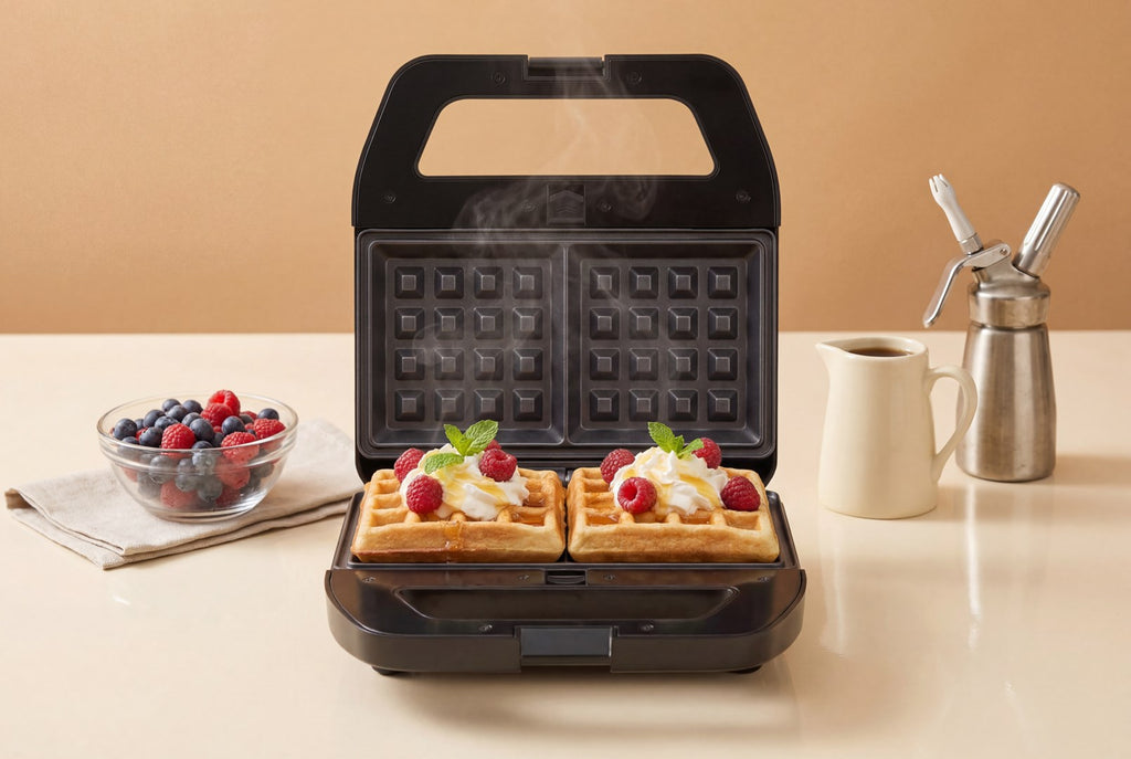 PROMIS Sandwich Maker 4-in-1 750W Non-Stick Plates STP45