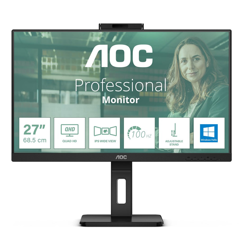 AOC Q27P3CW computer monitor 68.6 cm (27 ) 2560 x 1440 pixels Quad HD LED Black