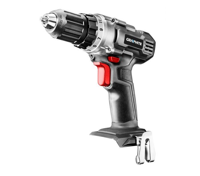GRAPHITE Cordless Drill 58G000 - 18V, Keyless Chuck, 1250 RPM, 22200 g