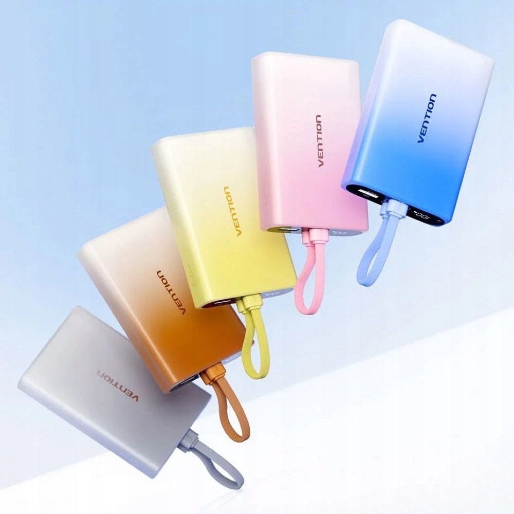 Vention Powerbank 10000mAh USB-A Lightning 22.5W Gold