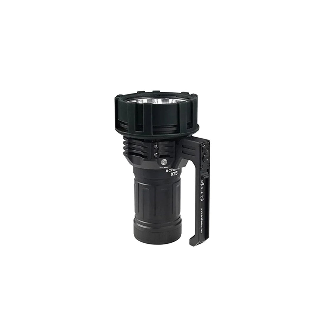 AceBeam X75 Hand Flashlight 67000lm 1992 g 195 mm x 119 mm x 217 mm Model X75 XHP 70.3 BLACK