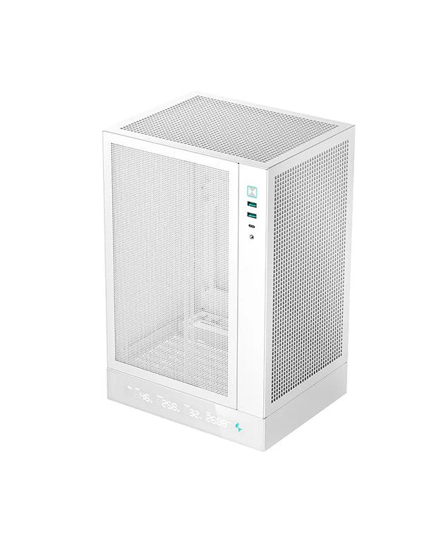 DEEPCOOL CH170 Digital Mini Tower Case - M-ITX Form Factor - White