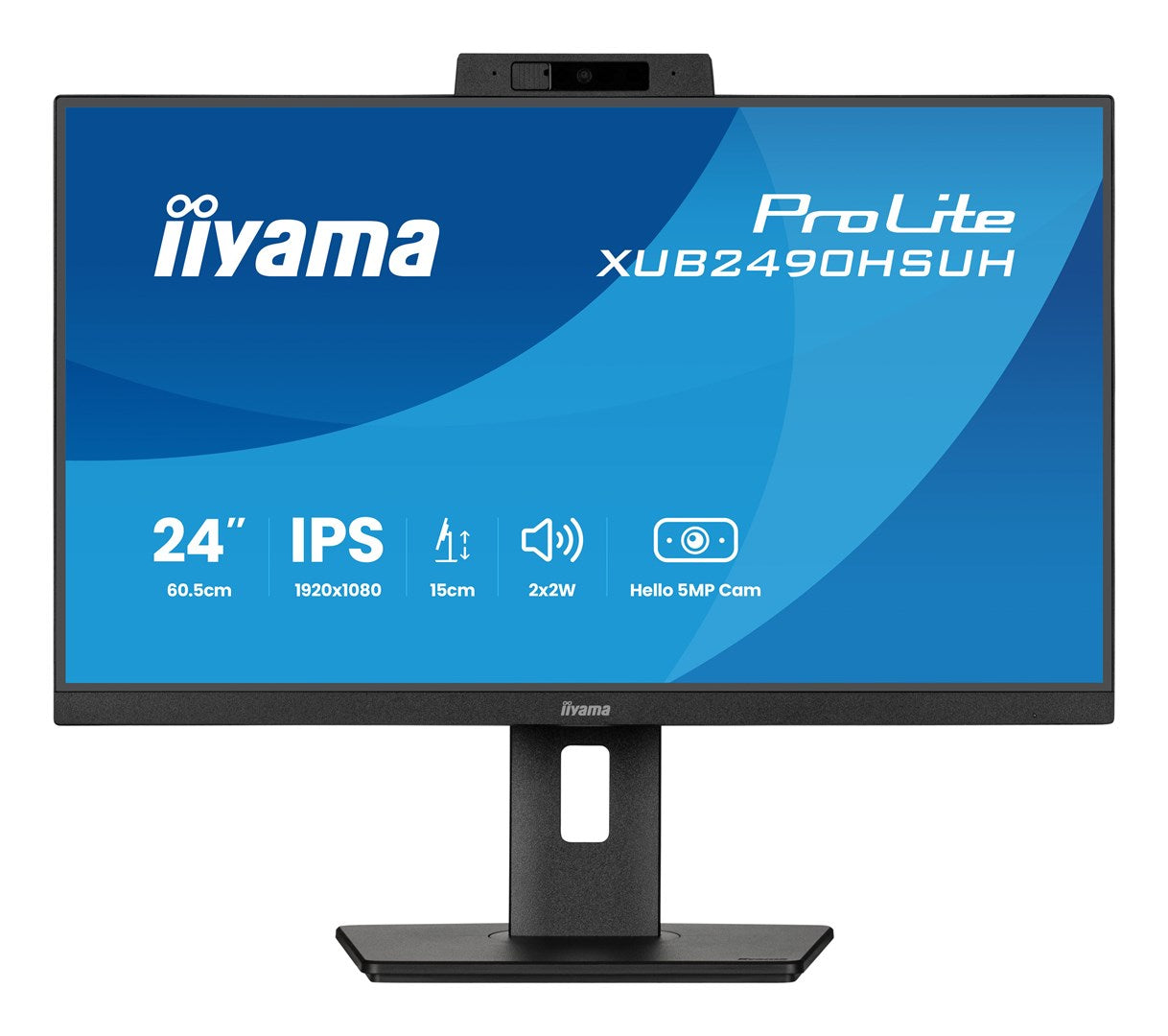 Iiyama ProLite XUB2490HSUH-B2 LED Monitor, 24", IPS, Height Adjustable