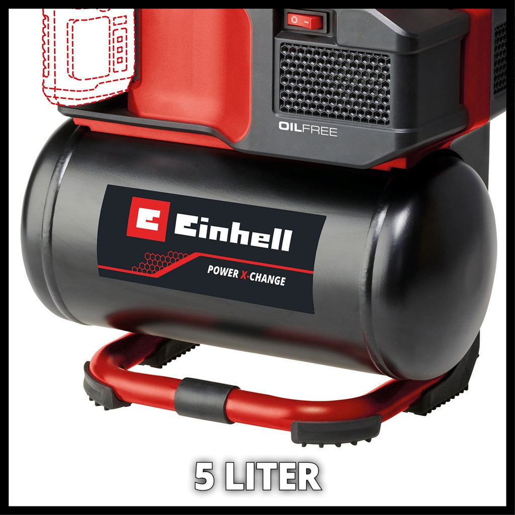 Einhell Battery Compressor TE-AC 18/75 Li OF-Solo 8 bar (4020410)