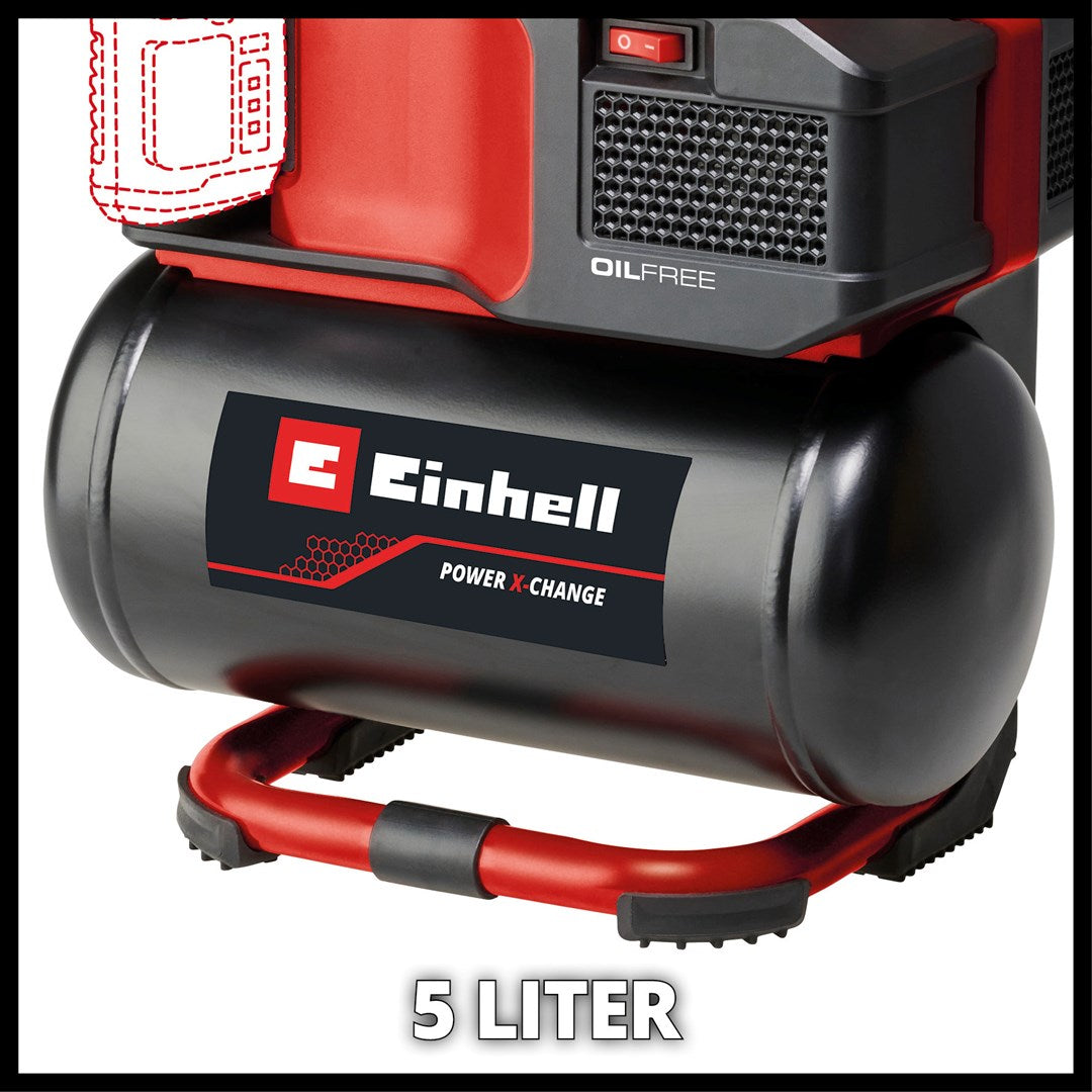 Einhell Battery Compressor TE-AC 18/75 Li OF-Solo 8 bar (4020410)