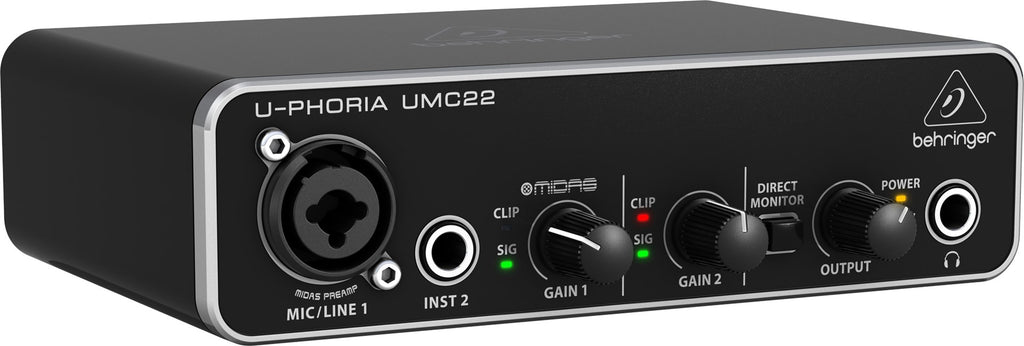 Behringer UMC22 USB Audio Interface Concert/Pre-amp