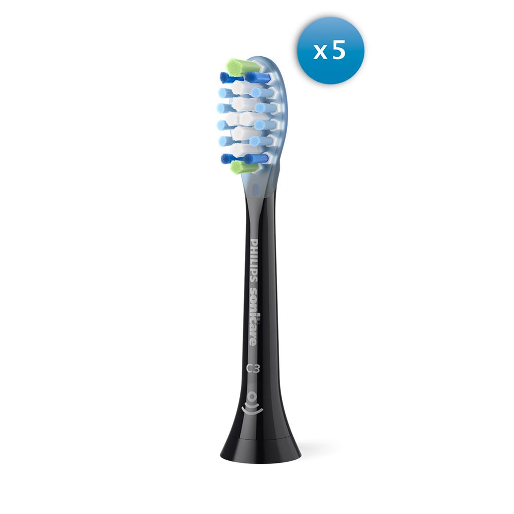 Philips Electric Toothbrush Head HX9045/88 - 5 Pack - Medium Soft Bristles - Compatible with Philips Toothbrushes