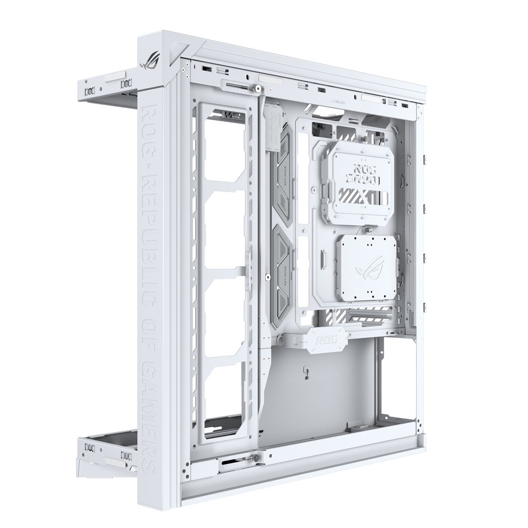 ASUS ROG CRONOX GR801 CURVE TG ARGB White Midi Tower