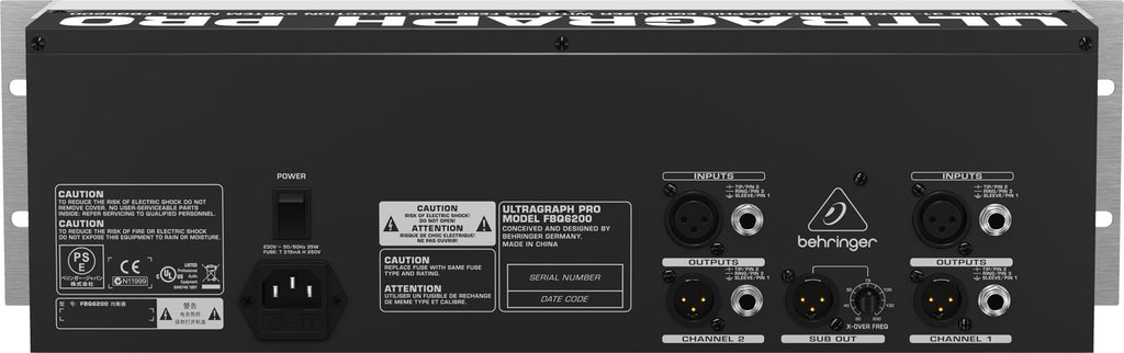 Behringer FBQ6200 31-Band Stereo Graphic Equalizer